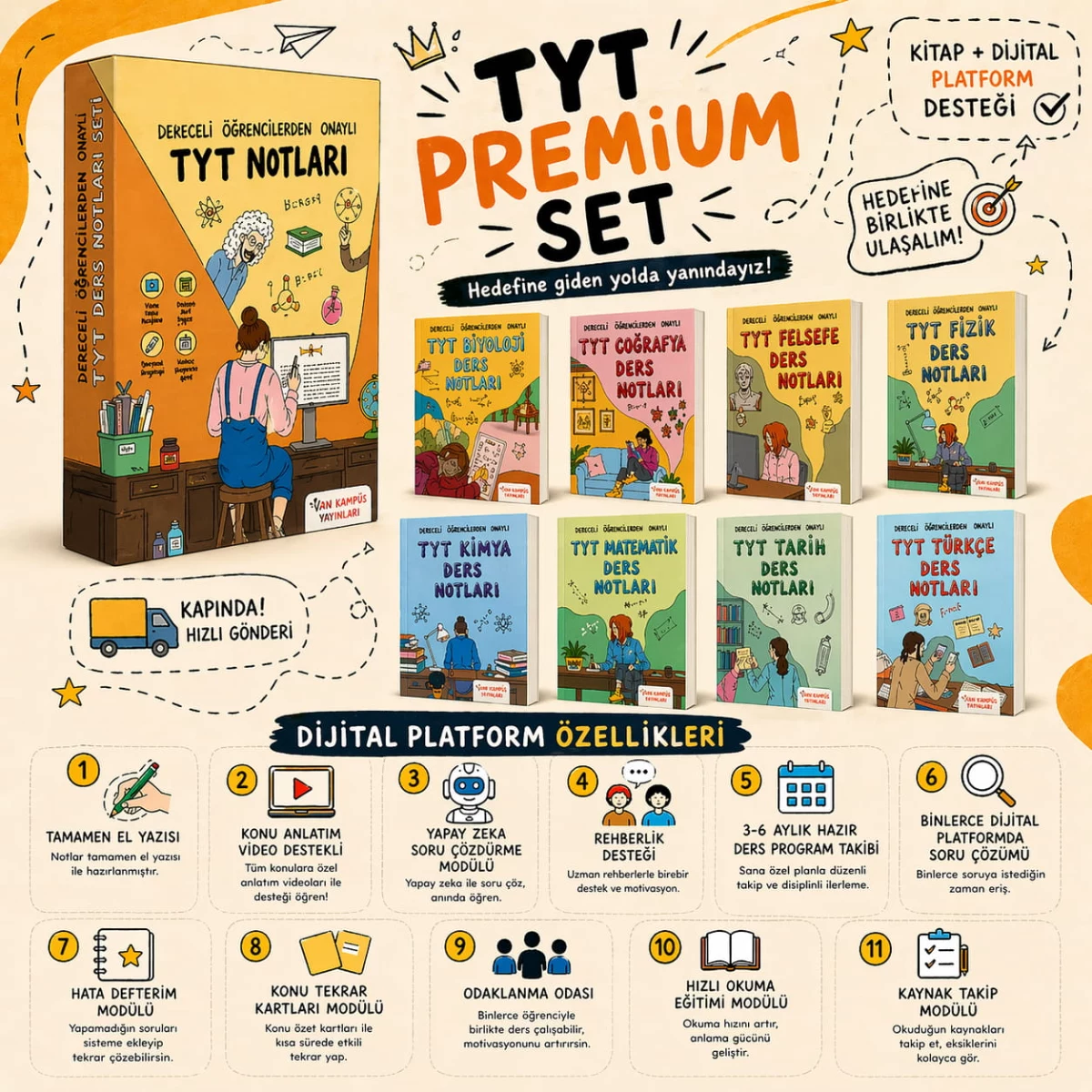 Vin Kampüs Tyt Baskılı Set(Premium)