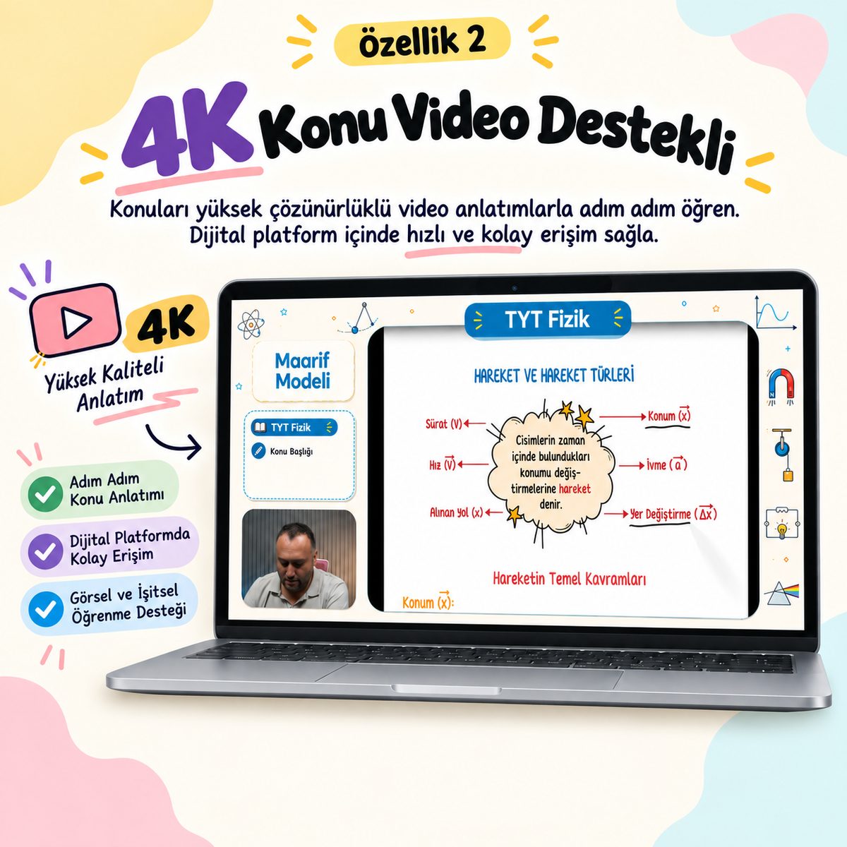 2028 TYT Maarif Modeli Tüm Dersler Konu Anlatım Kitabı El Yazısı Ders Notları Seti 8 Kitap